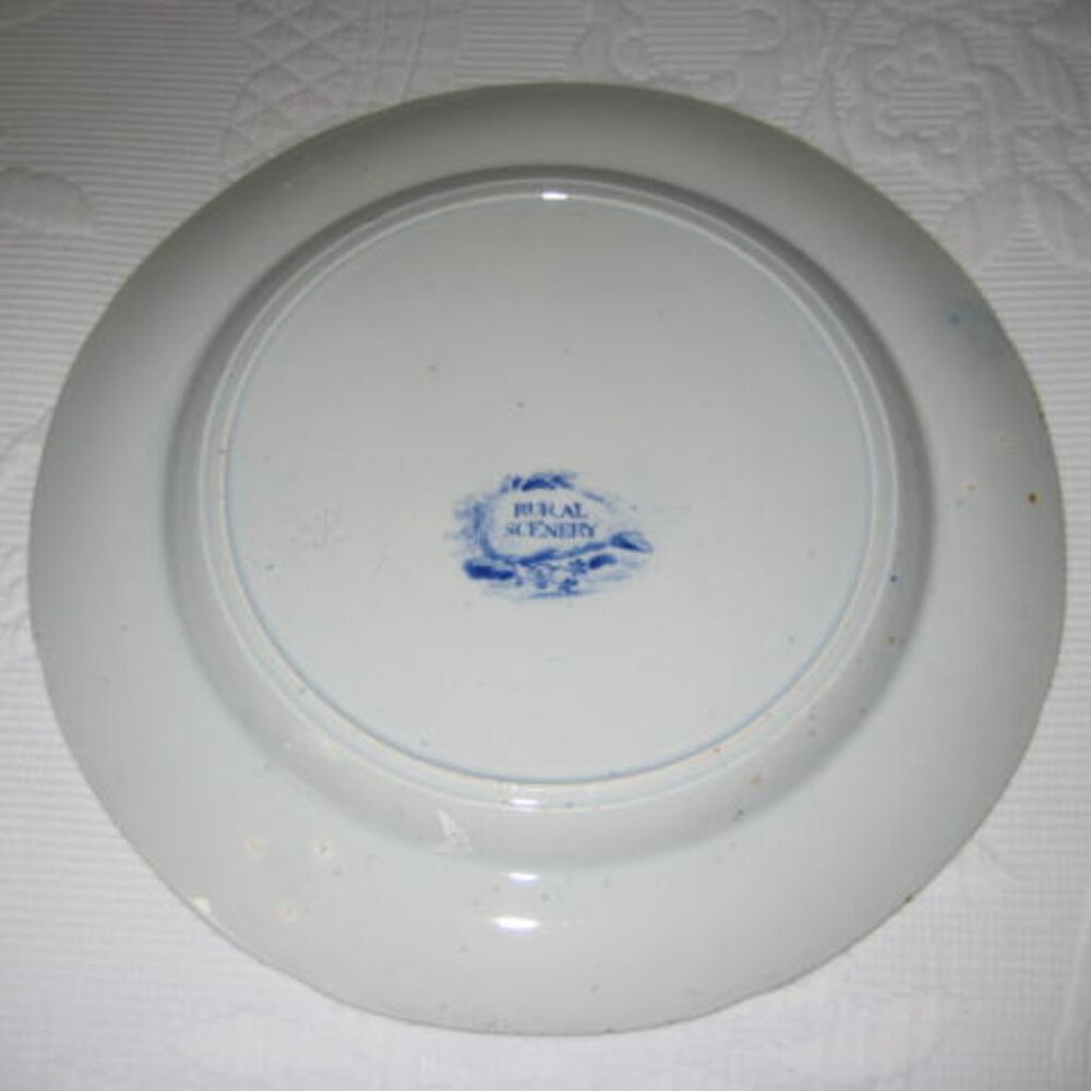 Antique ca1820 Blue Transferware Plate The Reaper Bathwell Goodfellow Excellent - Picture 5 of 13